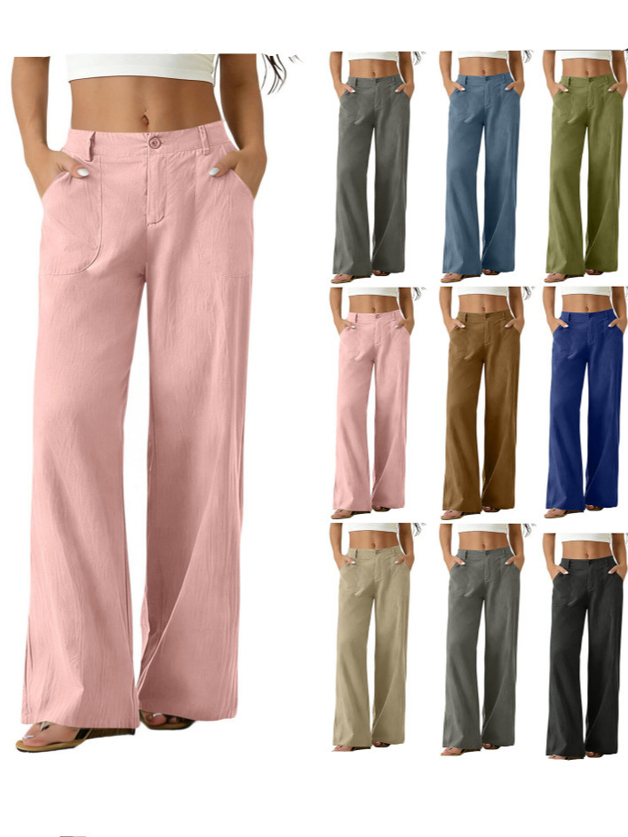 European And American Women's Clothing Women's Formal Suit Pants With Elastic Waistband…