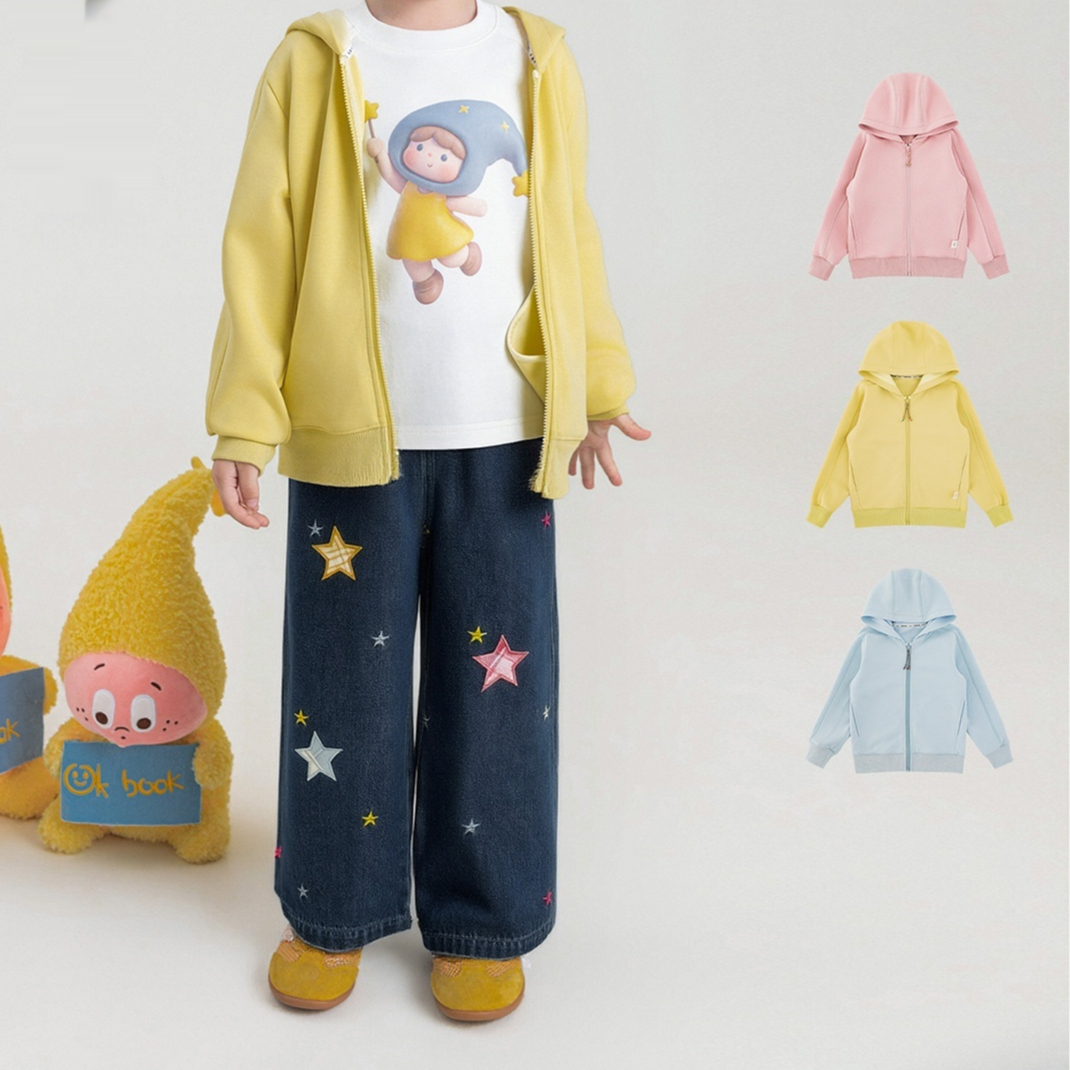 Multicolor Zip-up Sweatshirt Autumn Children's Sportswear