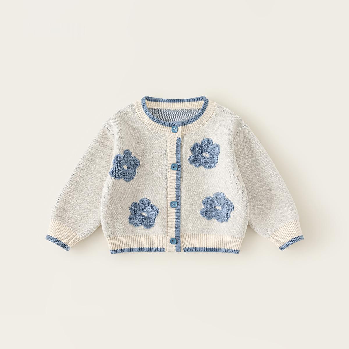 Springautumn Childrens Round-neck Knitted Top