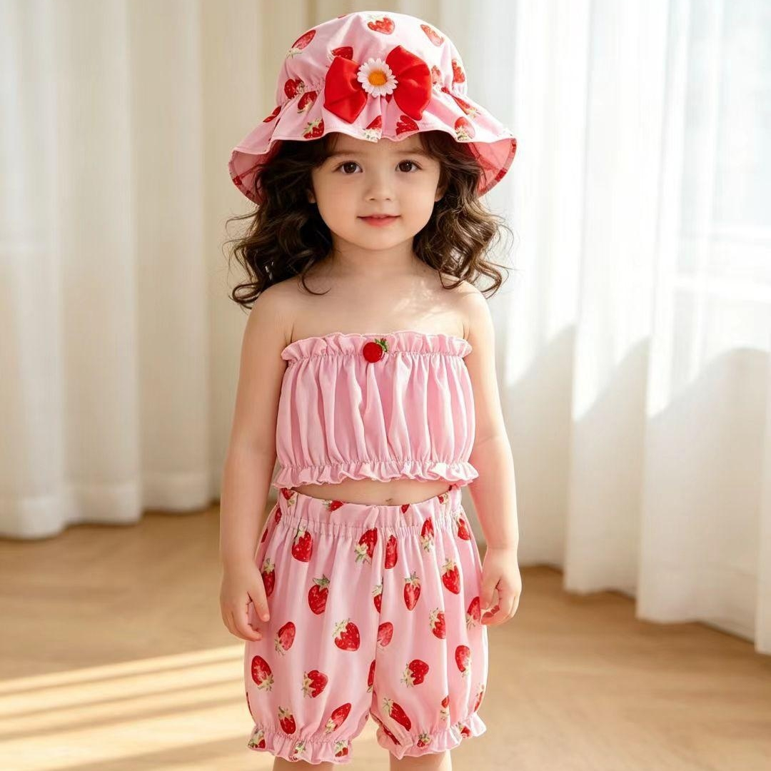 Cartoon Summer Childrens Pure Cotton Briefs Shorts For Girls