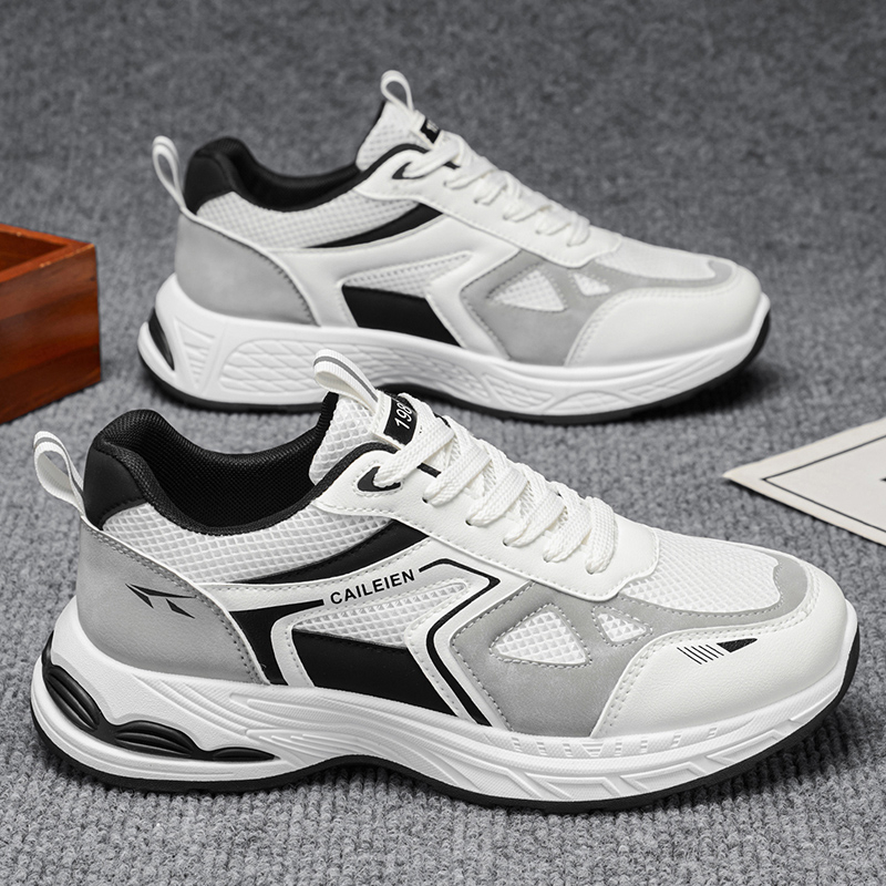 Men's Mesh Sneakers, New Summer Trendy Breathable Casual Running Shoes, Thick Sole Men's…