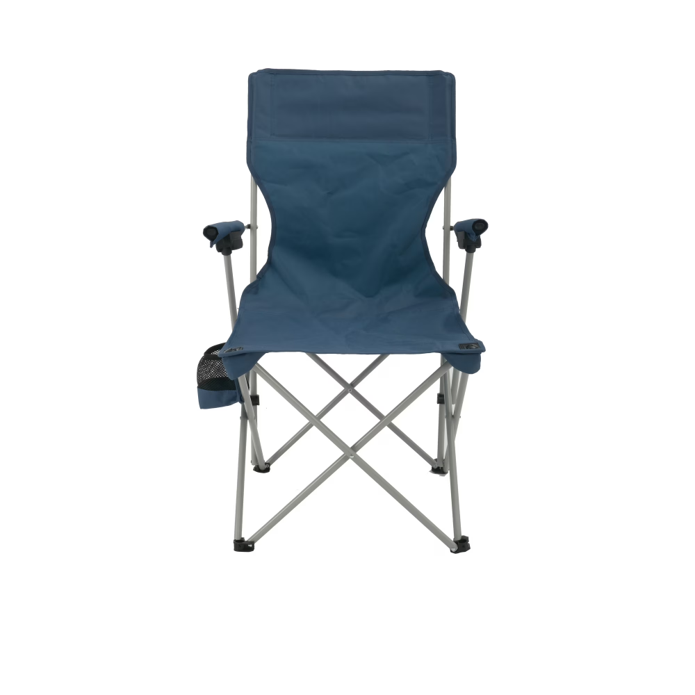 Hard Arm Camping Chair With Durable Polyester Seat And Steel Frame, Portable With Cup…