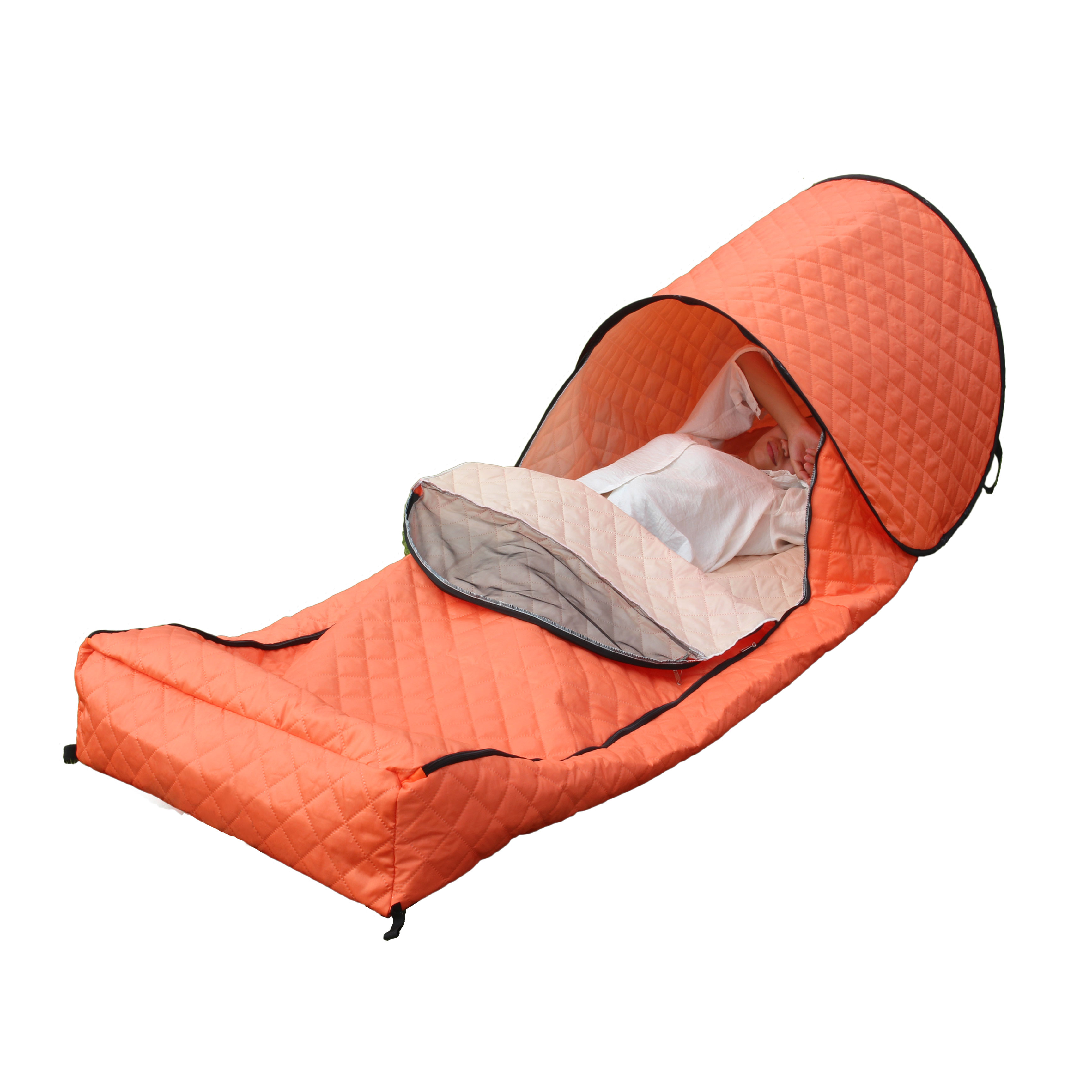 Portable No Assembly Warm Sleeping Bag Cover Quilted Thickened Wind & Cold Resistant…