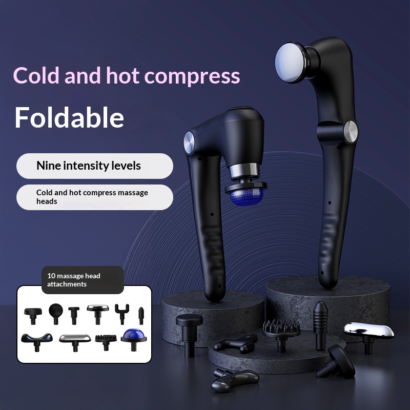 And Cold Compress Fascia Gun USB Rechargeable Foldable Massage Stick Fitness Muscle…