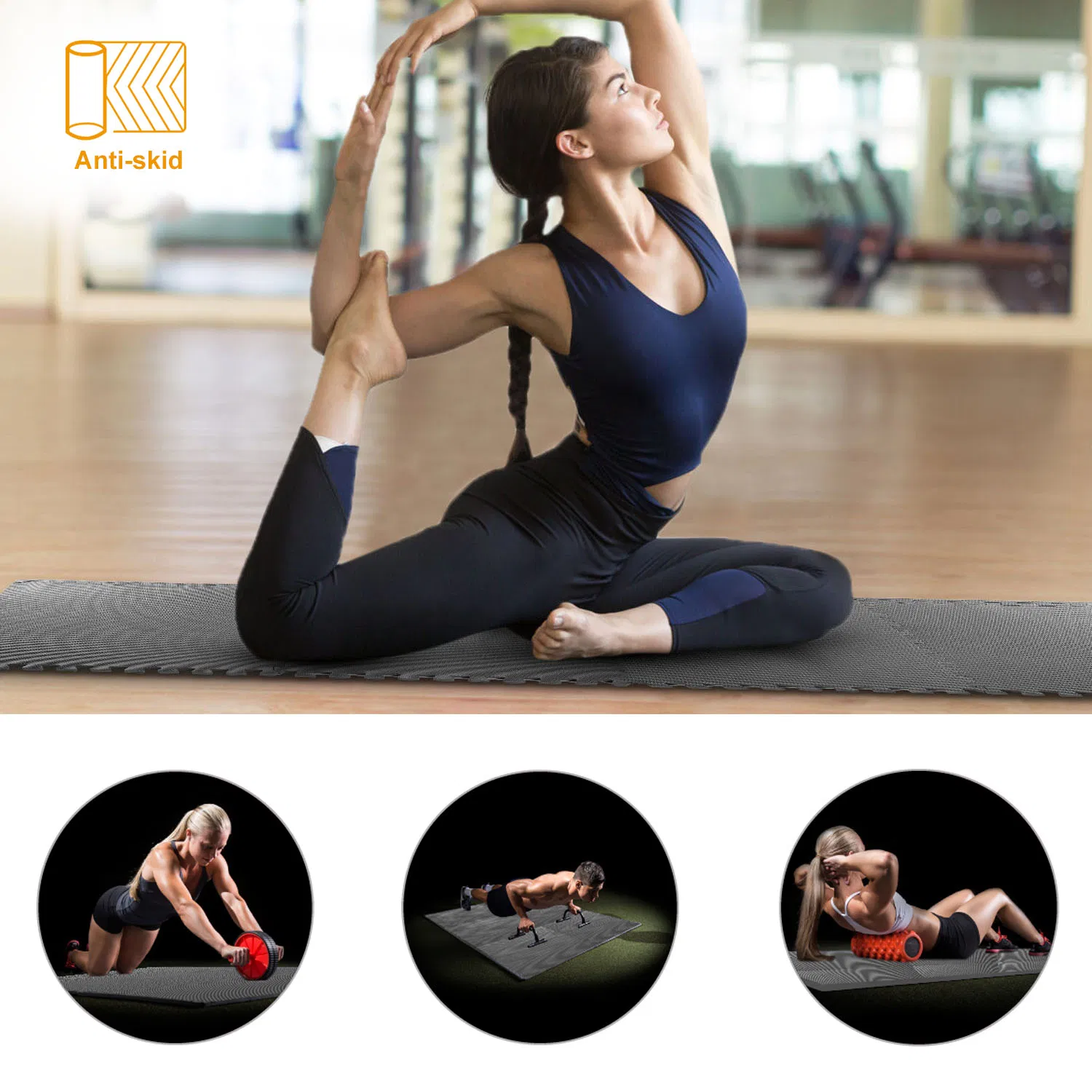 Puzzle Exercise Mat Foam Gym EVA Mat Interlocking Tiles Protective Flooring for Gym…