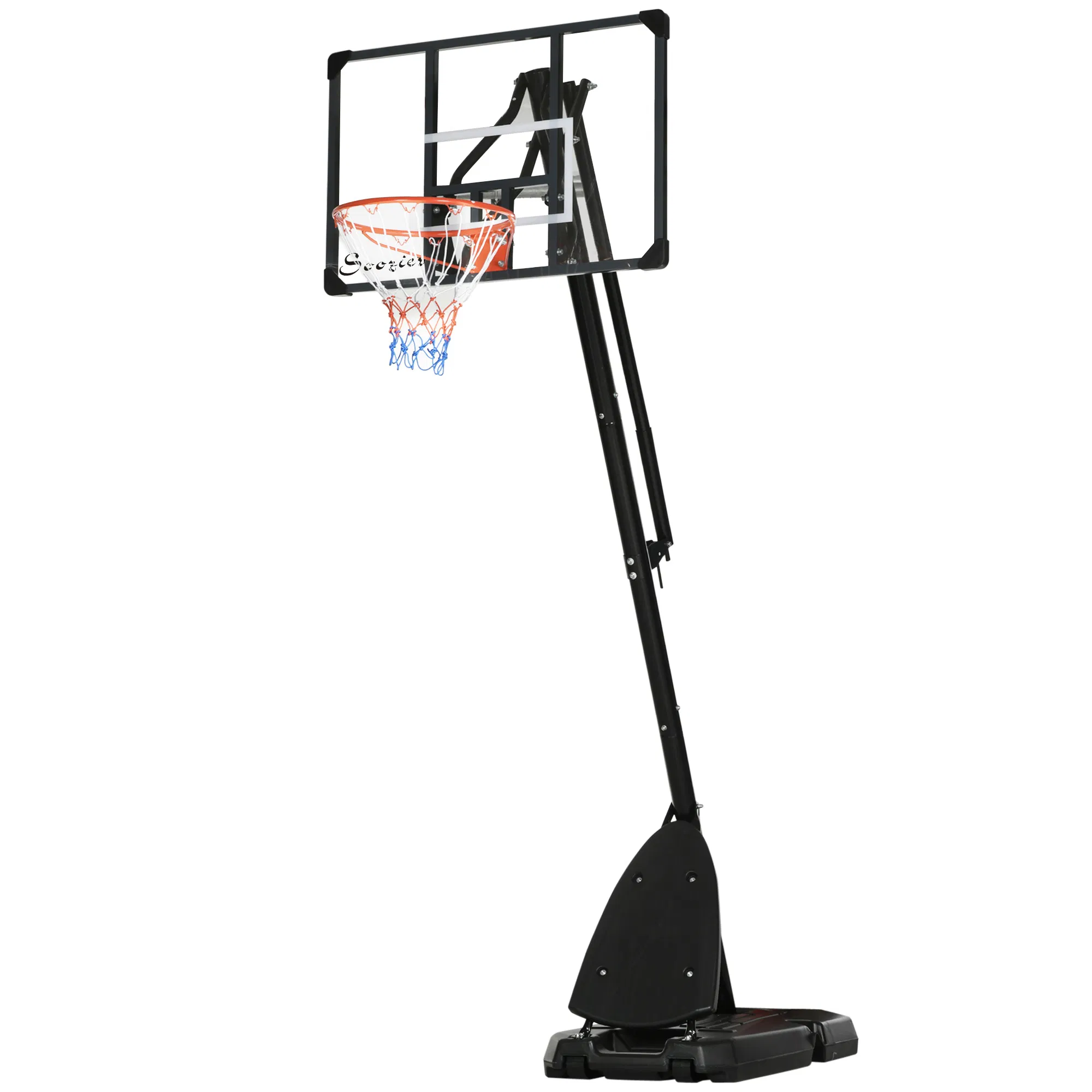 Outdoor Portable Basketball Hoop and Stand with Backboard Weighted Base Wheels…