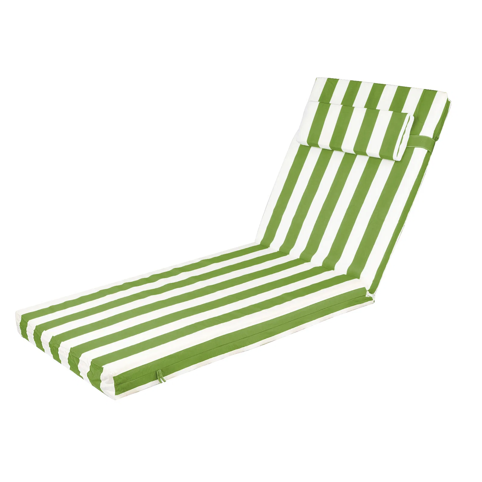Outdoor Chaise Lounge Cushion, 80 in. x 26 in. x 3 in. Waterproof Fade-Resistant Patio…