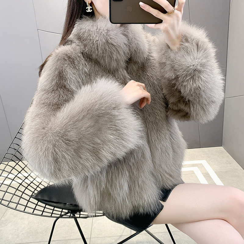 Fashionable Fur Coat For Women Short And Thickened Internet-famous Fluffy Coat
