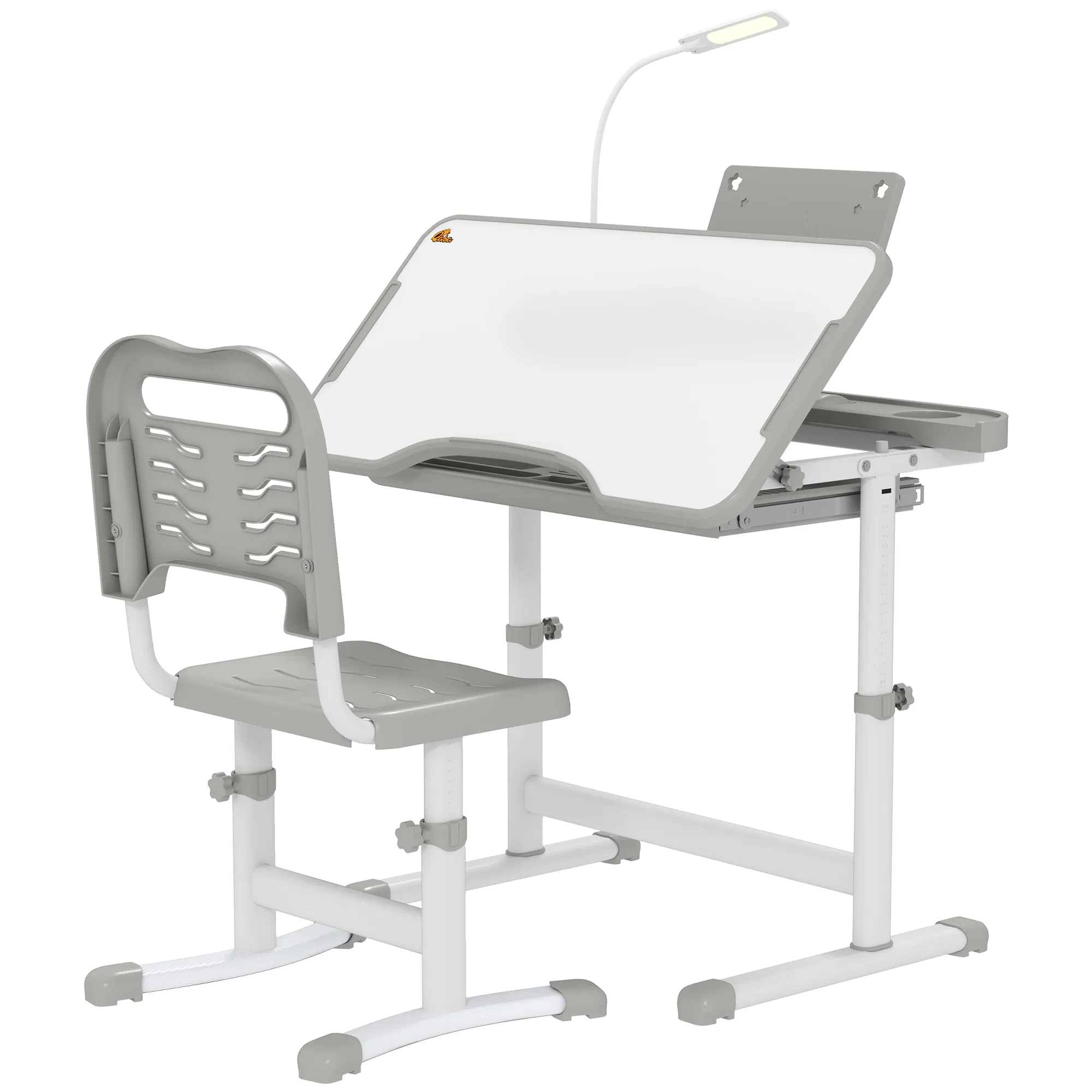 Kids Desk and Chair Set Height Adjustable Student Writing Desk Children School Study…