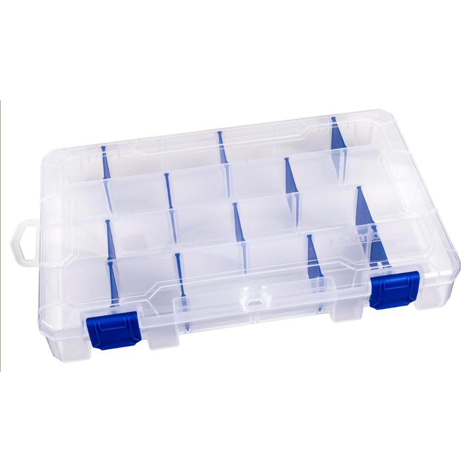 Outdoors Tuff Tainer Fishing Tackle Box With Zerust Anti Rust Dividers Clear Lure…