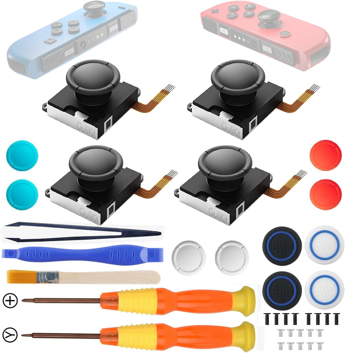 TMR Joystick Replacement For Joycon, No Drift, High Precision, 4Pcs TMR Electromagnetic…