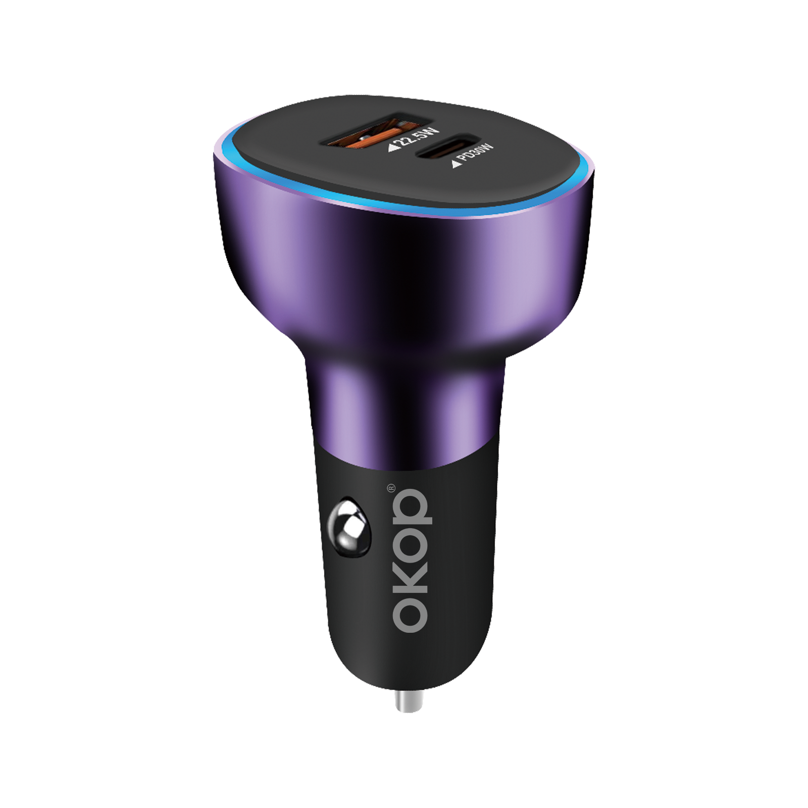 KP-C100 Super-Fast Car Chargers MP3 Players Multi-Port USB Type-C In Stock