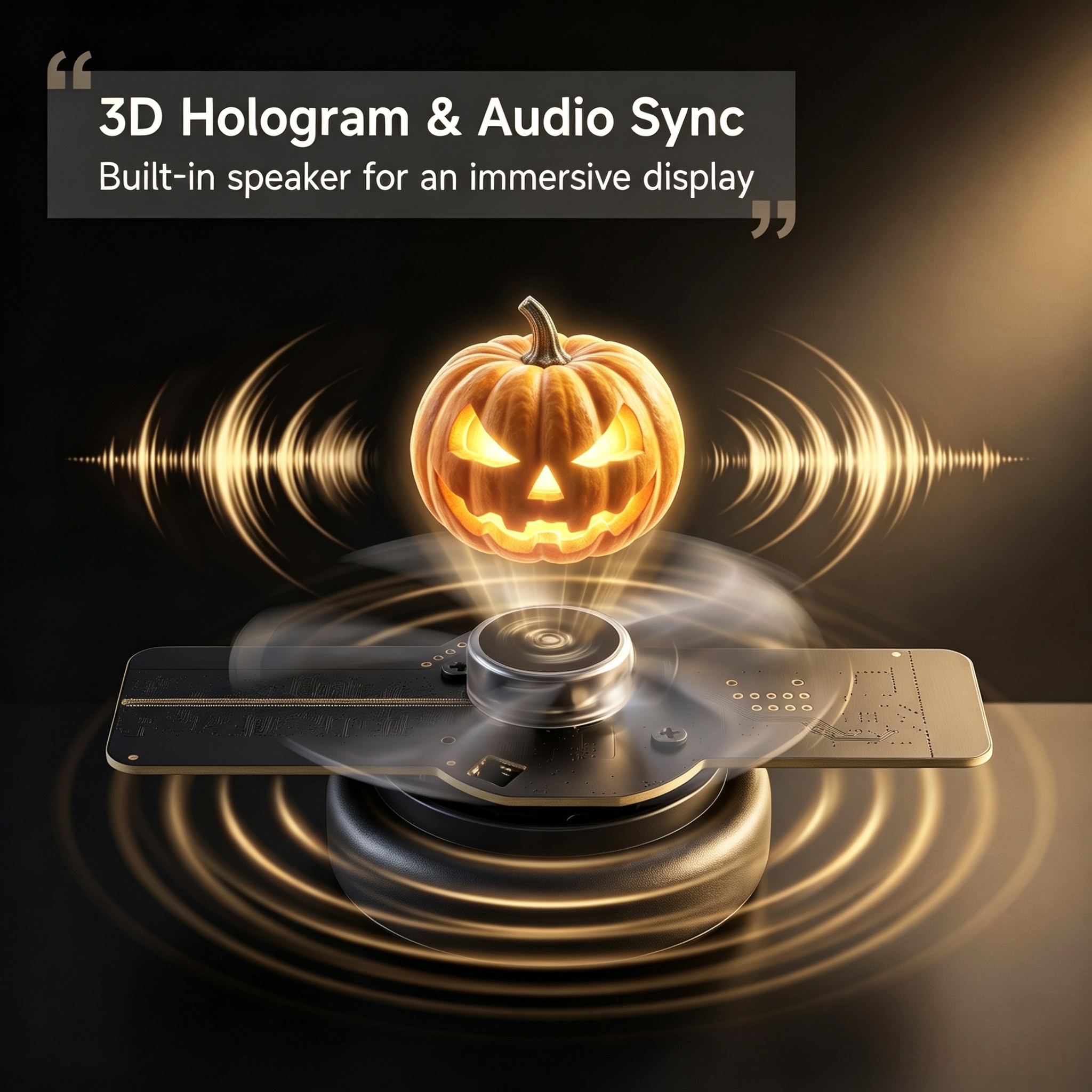Wiilala 3D Holographic Fan, 4.7 Inch With APP Transmission Built-in Video - HD LED…