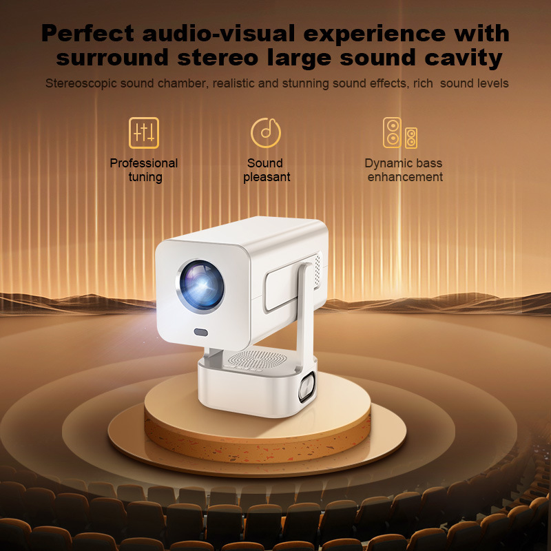Home Portable HD 4K Bedroom Projector