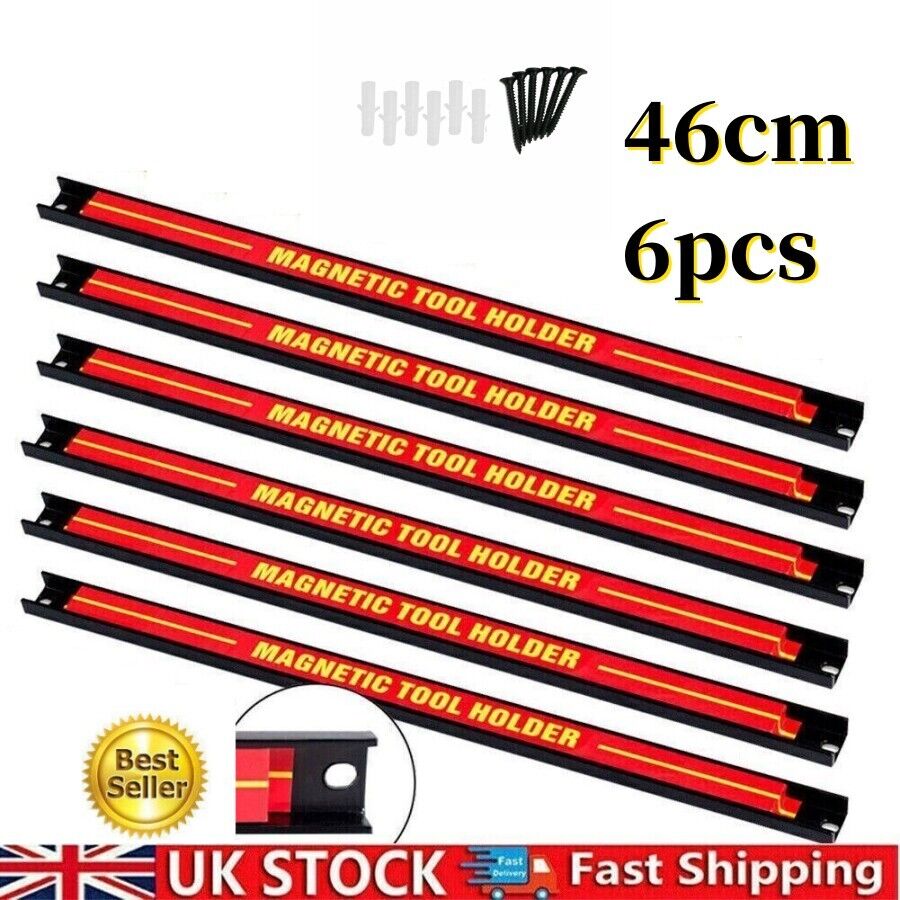 6x18 Heavy Duty Magnetic Tool Bar Storage Holder Rack Garage Wall Holder Strips