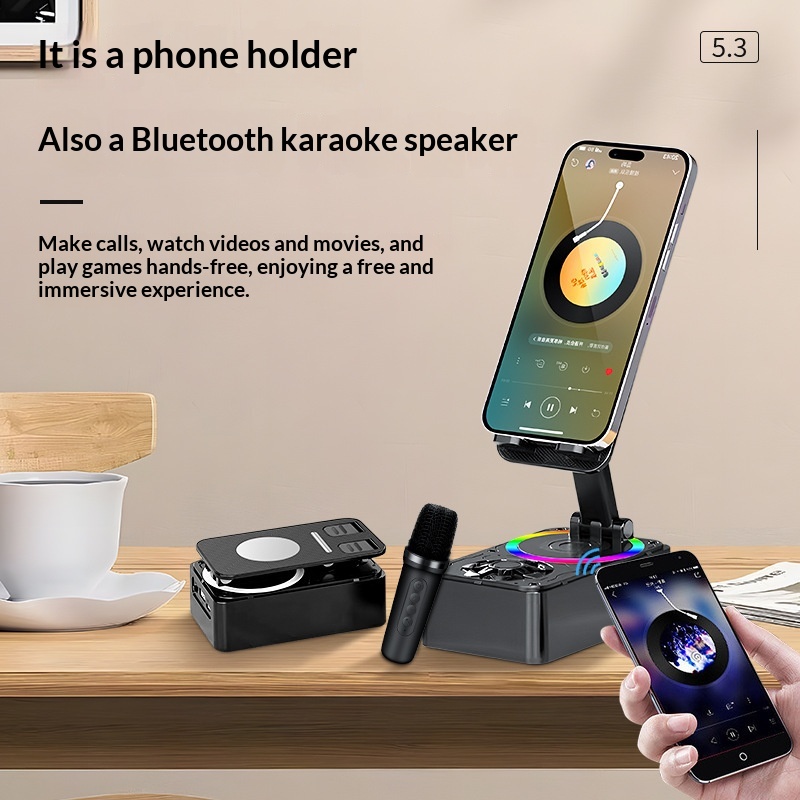 Desktop Live Streaming Stand Multifunctional 3-in-1 Bluetooth Speaker