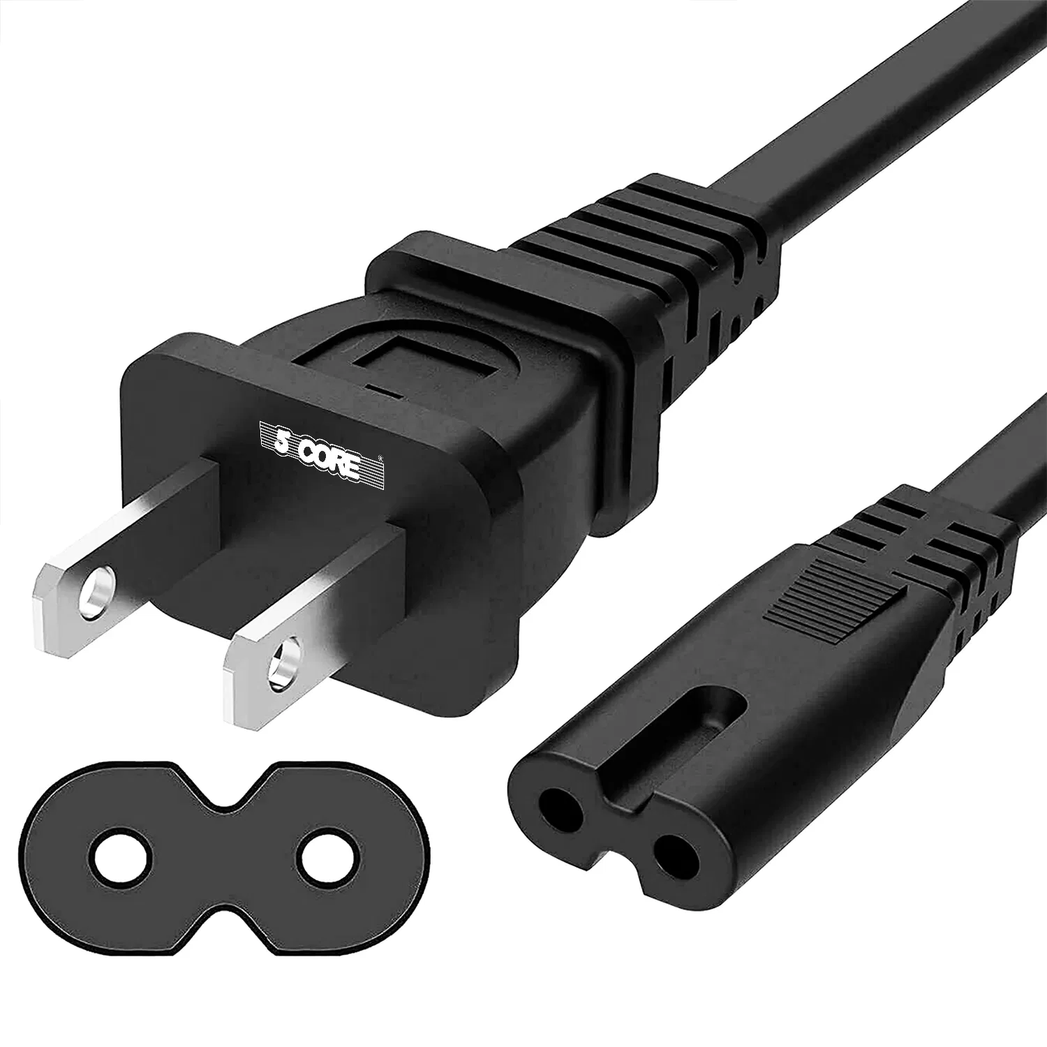 5 Core AC Power Cord 12 Ft ? 2 Prong US Male to Female Extension Adapter ? 16AWG/2C 125V…