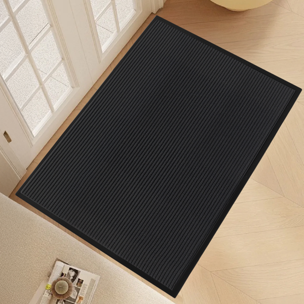 1-Pack Dark Gray PVC Composite Commercial Entrance Mat, 90x150x0.7cm, Extra-Long…