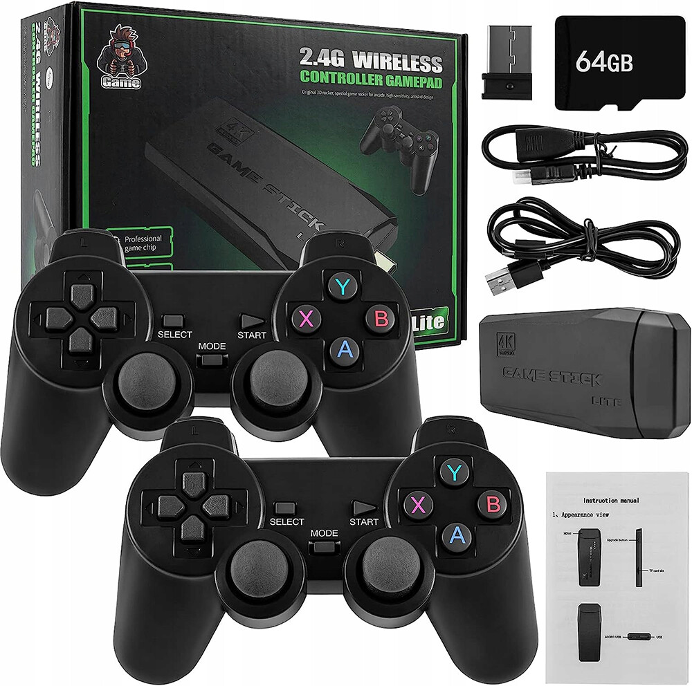 Video Game Console 20000 Retro Games Console Set With 2 Wireless Controller New