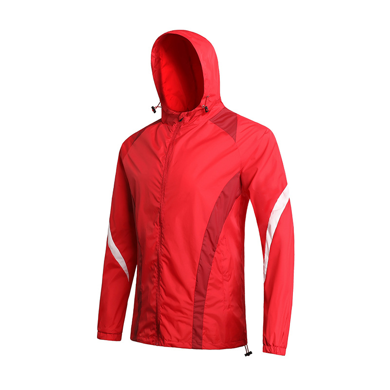 Waterproof Mens And Womens Sports Hooded Trench Coat