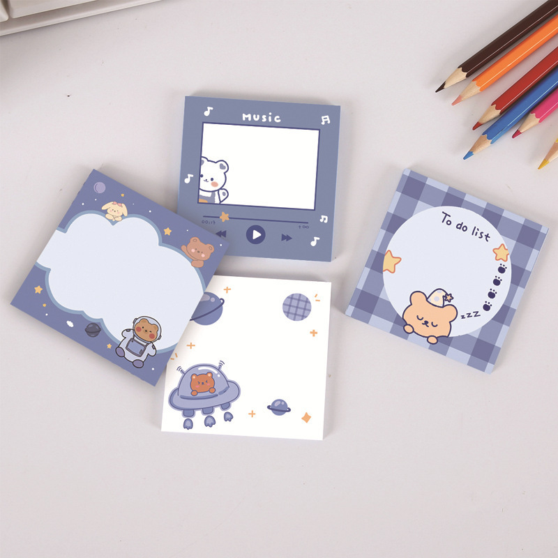 Cute Cartoon Soft Cute Bear Sticky Notes