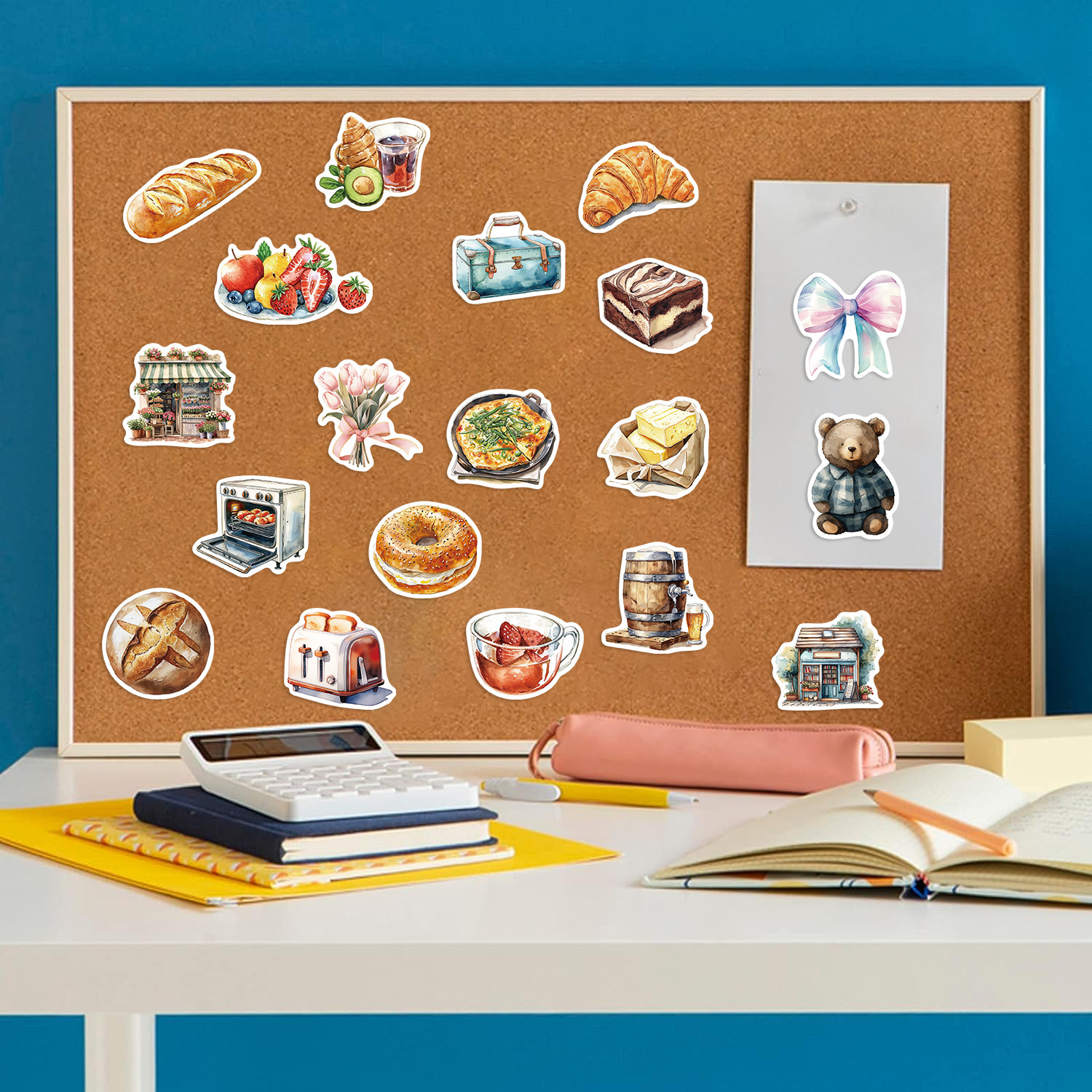 50 Cartoon Long Holiday Life Graffiti Stickers