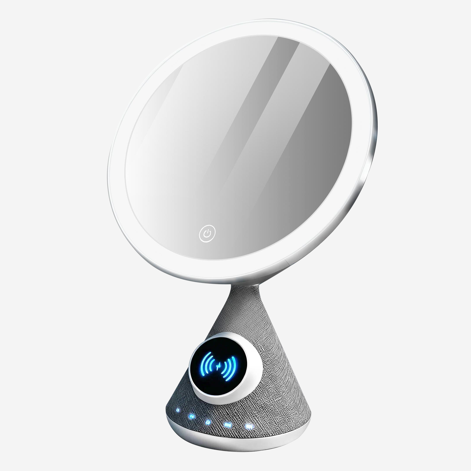 KP-855 Best-selling Wireless Bluetooth Speaker Makeup Mirror With Magnetic Charging Stand…