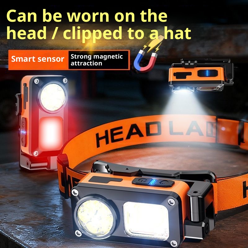 Waterproof Rechargeable Head-mounted Fishing Mining Lamp Outdoor