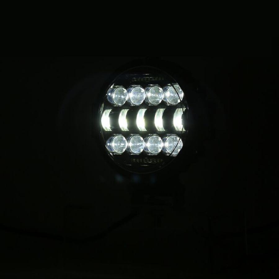 7-inch Circular Car Headlights With LDE Guard Bars