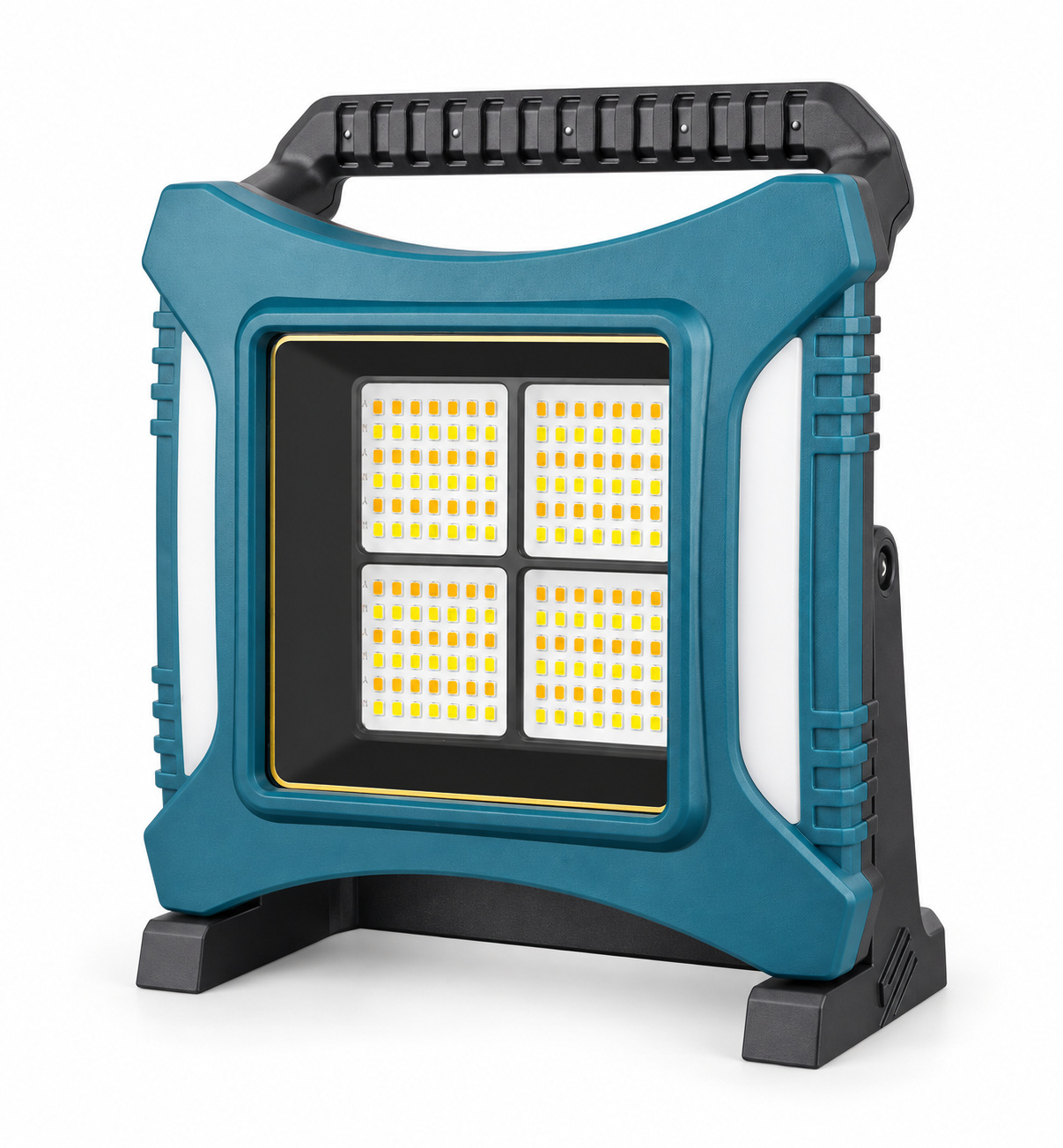 Rechargeable Type C Batteryversion 18650 W8144 4 Supply Red Blue Warning LED Flood Light