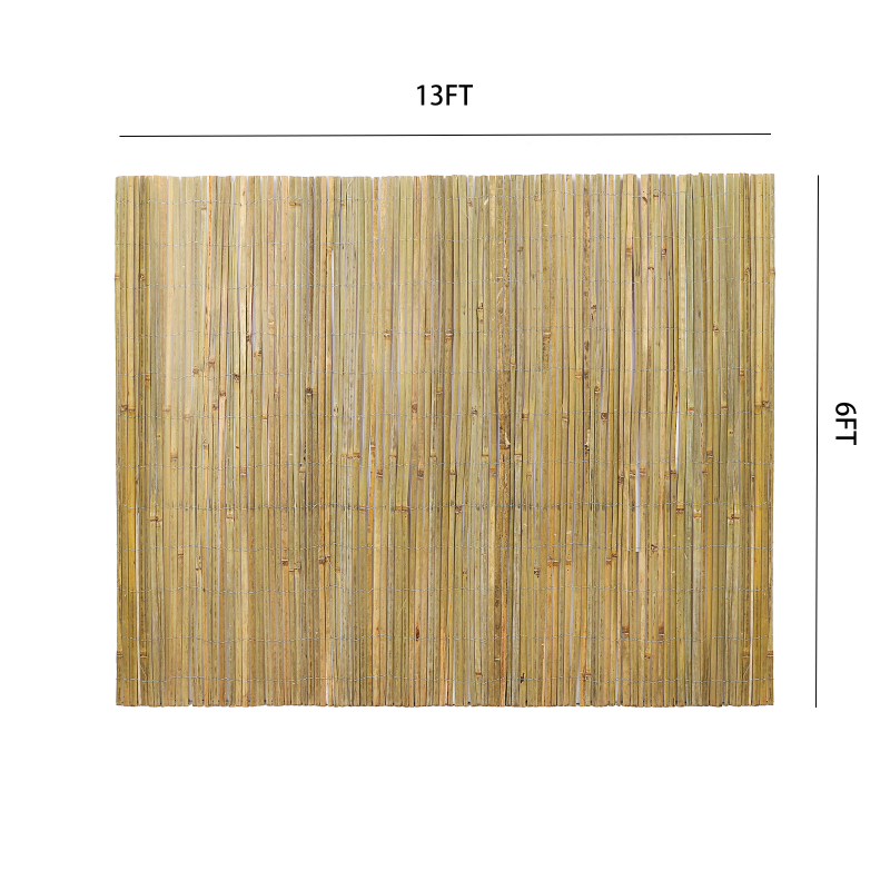 Bamboo Privacy Fence Roll 6FTx 13FT, Natural Bamboo Slat Screening Panels For Outdoor…