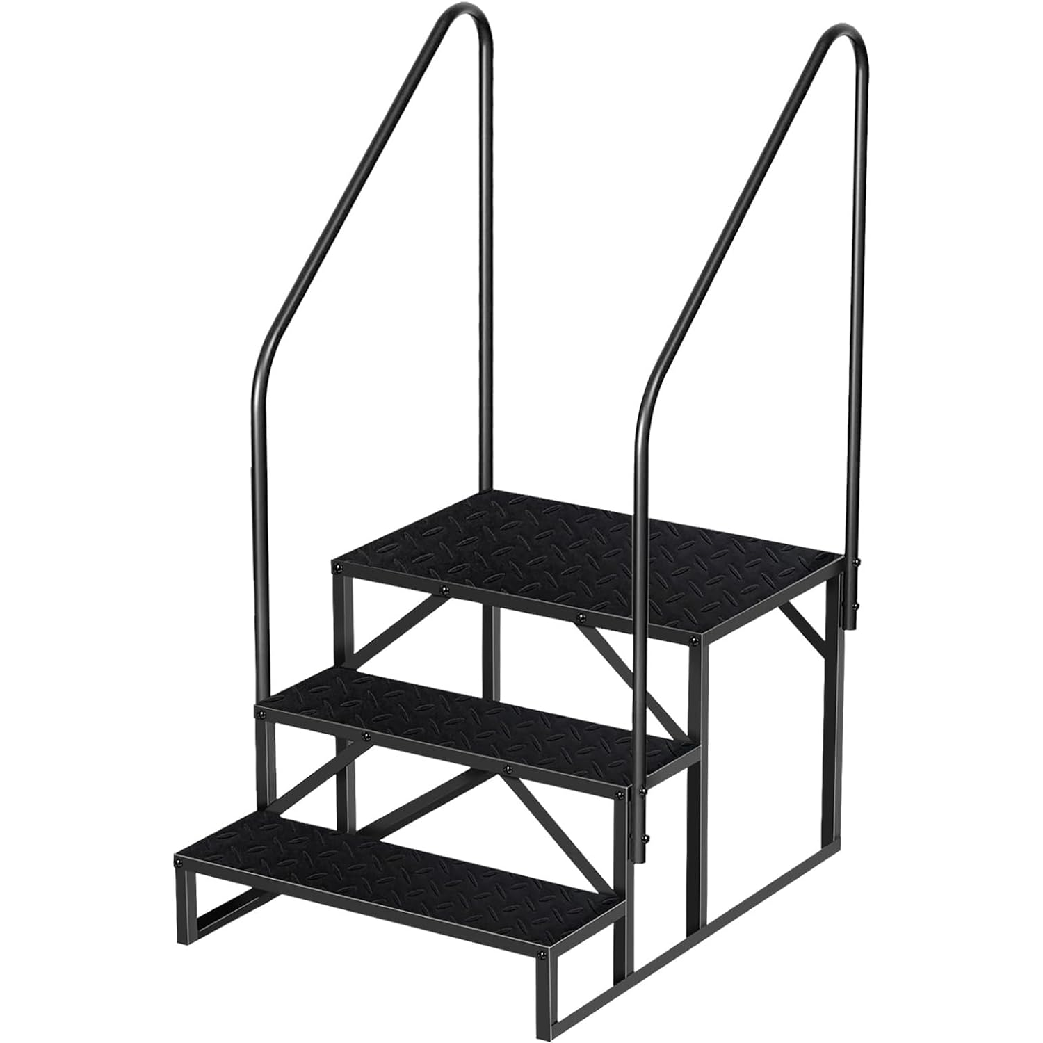 3-level Ladder With Handrails, Two Handrails -TEMU Can Only Be Picked Up-Shipped From Non…