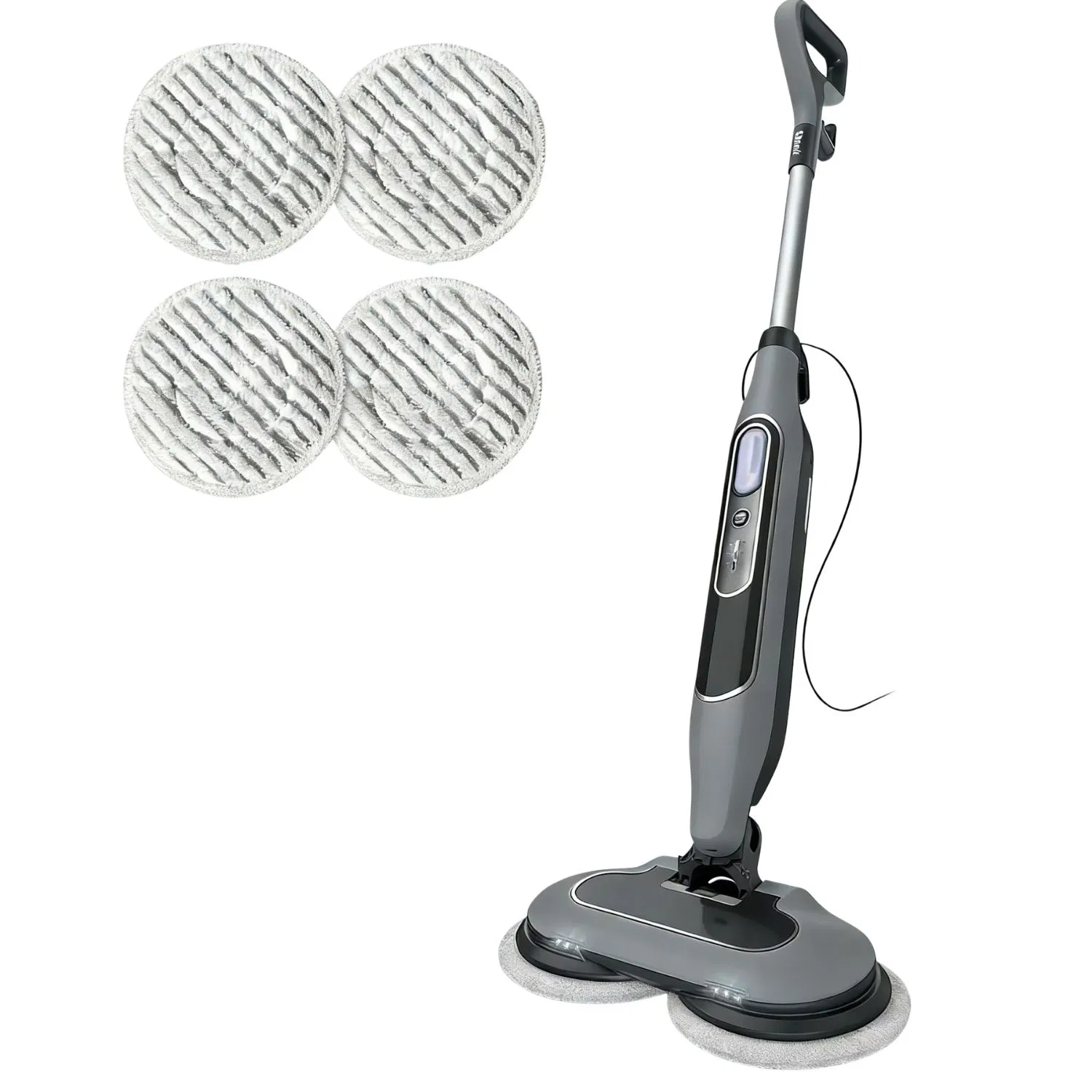 Dual Head Hard Floor Steam Mop, 3 Adjustable Steam Modes, LED Headlights, Lightweight for…