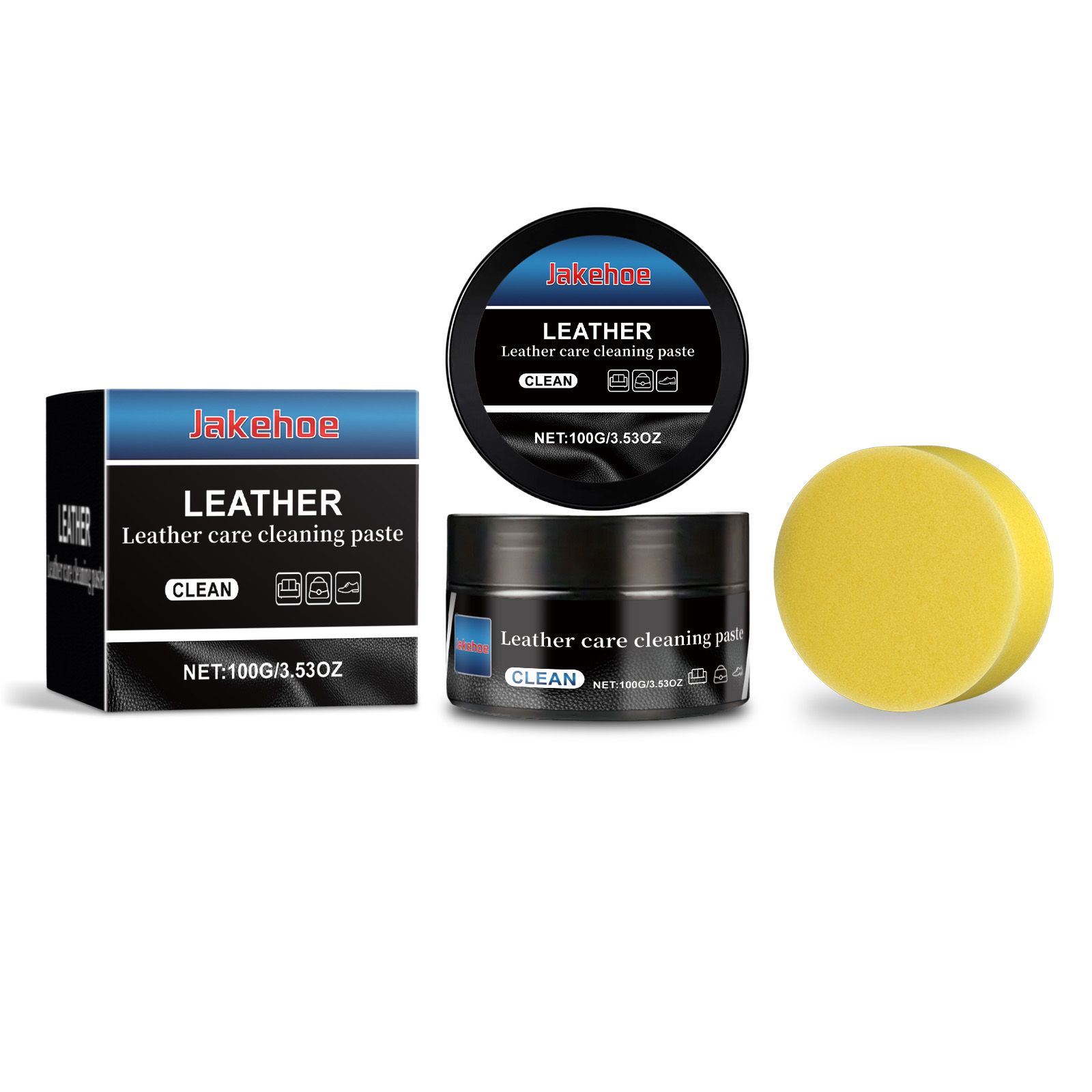 JAKEHOE Leather Cleaning Care Paste Kit, 100 g Kit