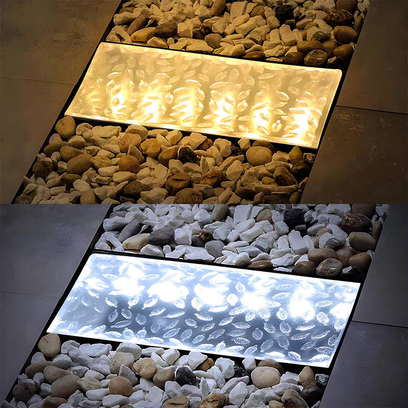 Solar-powered Ice-block Lamp For Outdoor Use