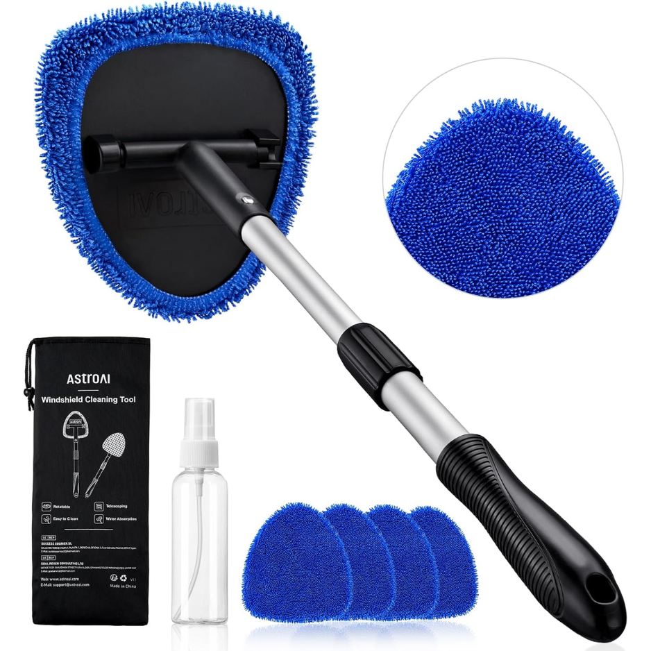 Extra Long Windshield Cleaner Tool, Car Interior Detailing Kit For Windshield, Dashboard…
