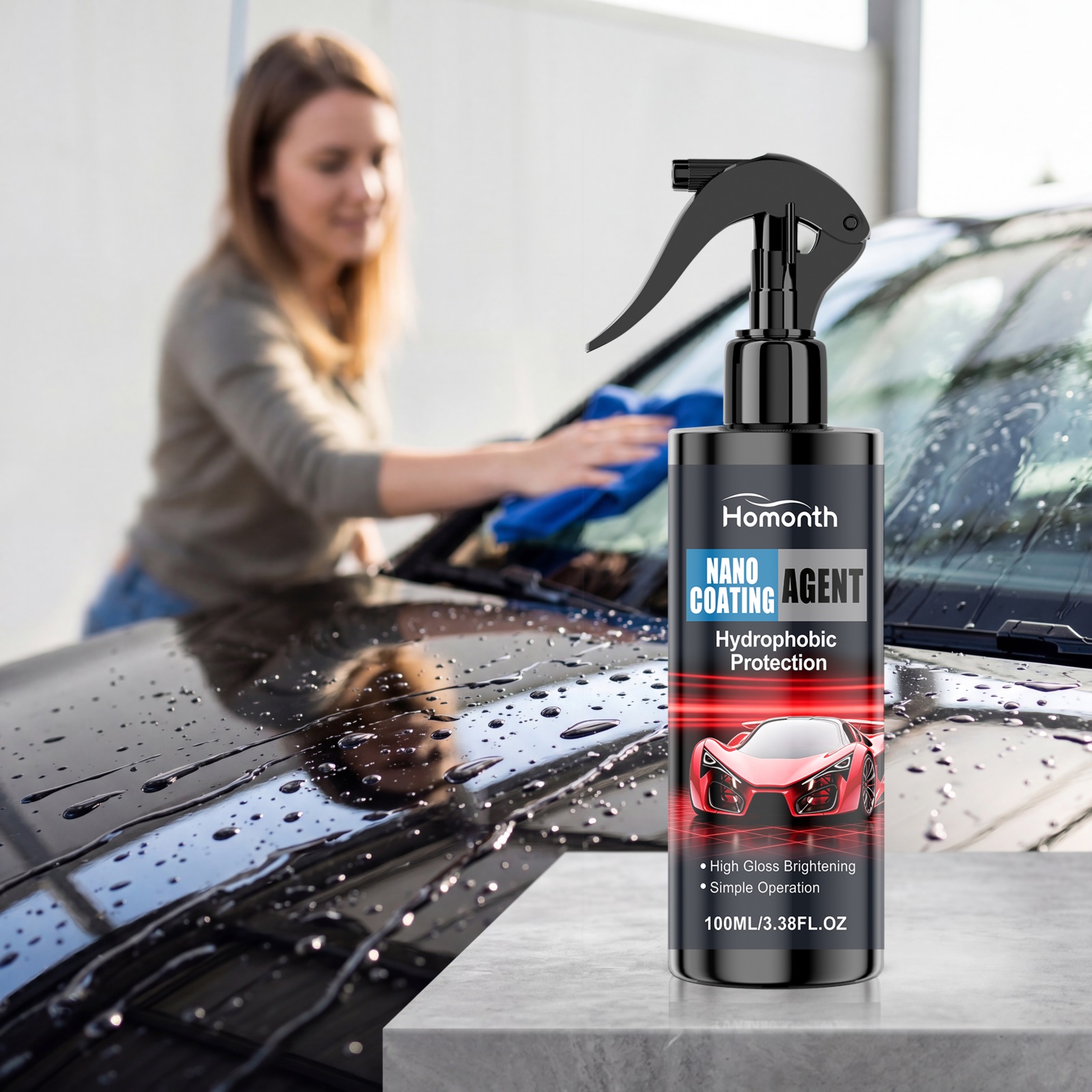 Car Ceramic Coating Agent, Auto Paint Gloss Restoration Scratch Resistance Sealant