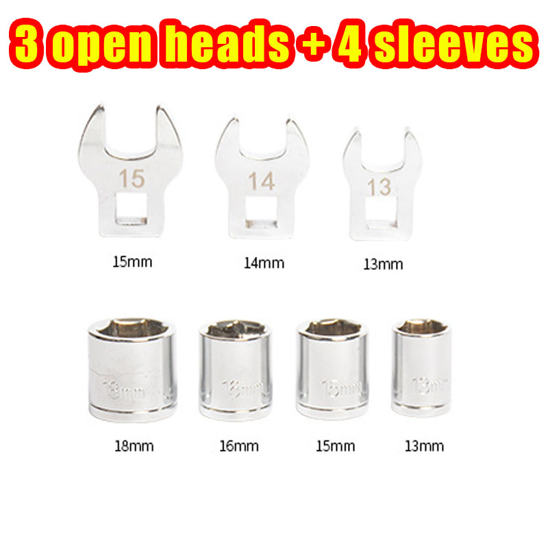3 Opening Heads And 4 Sleeves. Special Tool For Belt Pulleys. Adjustable Belt Wrench For…