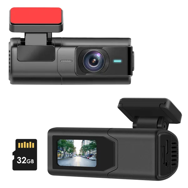 2K HD Front Dash Cam For Car With IPS Screen Night Vision Loop Recording Included 32G…