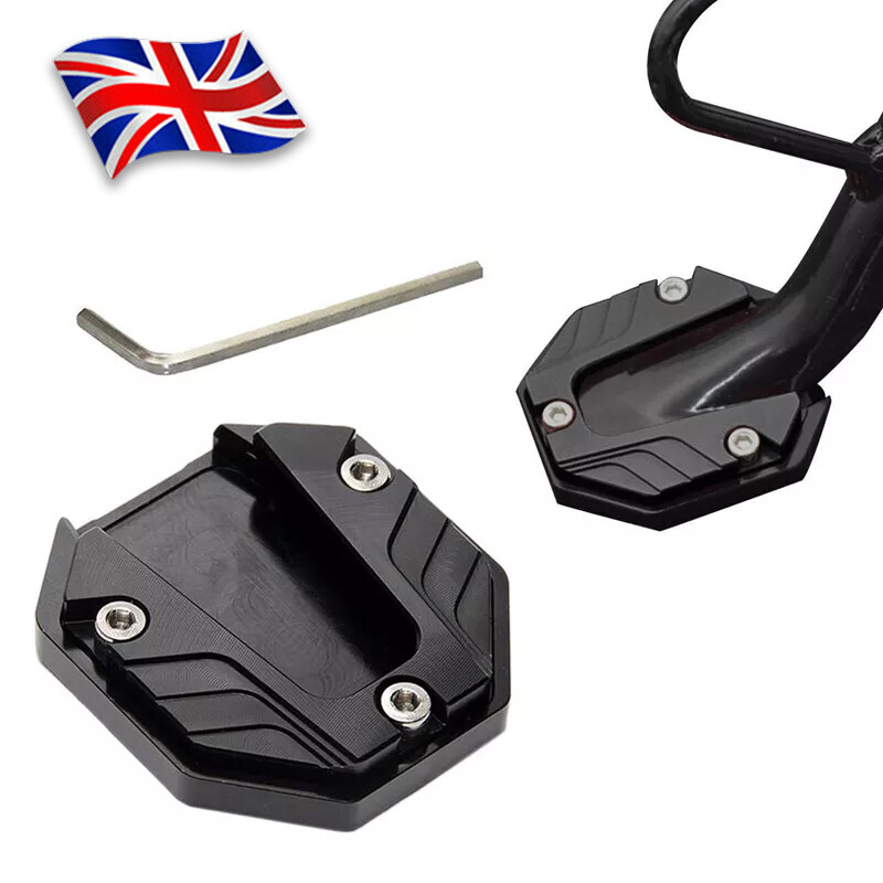Motorcycle Scooter CNC Side Stand Enlarge Foot Plate Kickstand Extension Pad 1PC