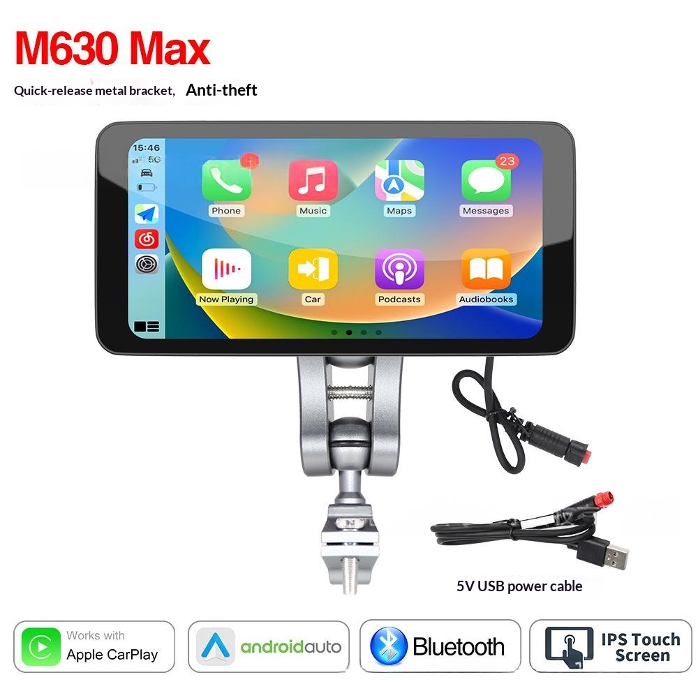 Removable 6.5-inch Motorcycle Navigation Device