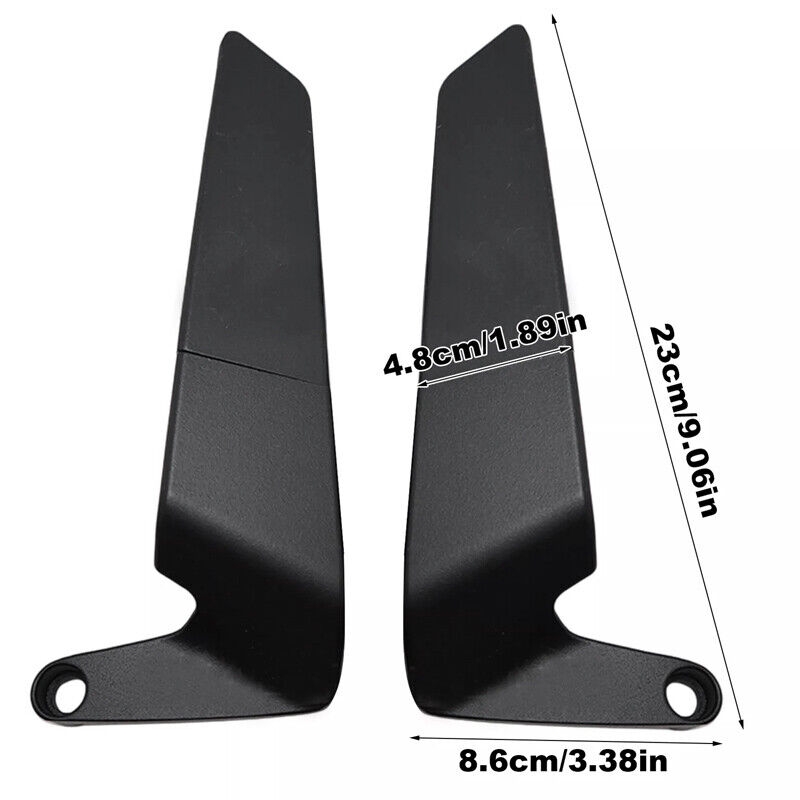 Motorcycle Wind Wing Rear View Mirrors Stealth Wind Wing Side Mirror Universal