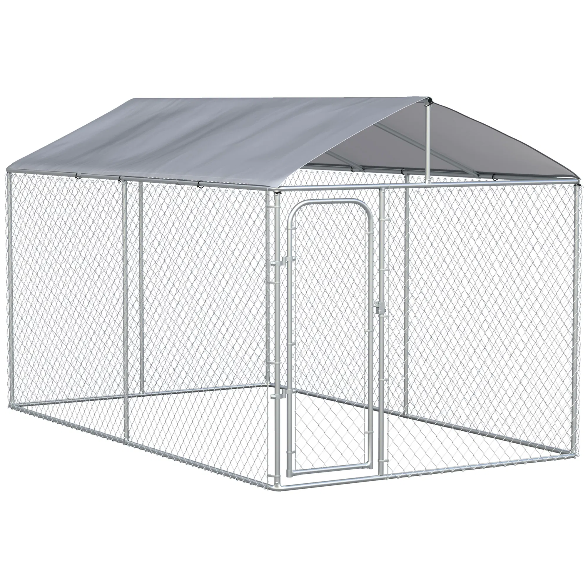 Dog Kennel Outdoor, Heavy Duty Playpen with Secure Lock, Cover, for Backyard & Patio…