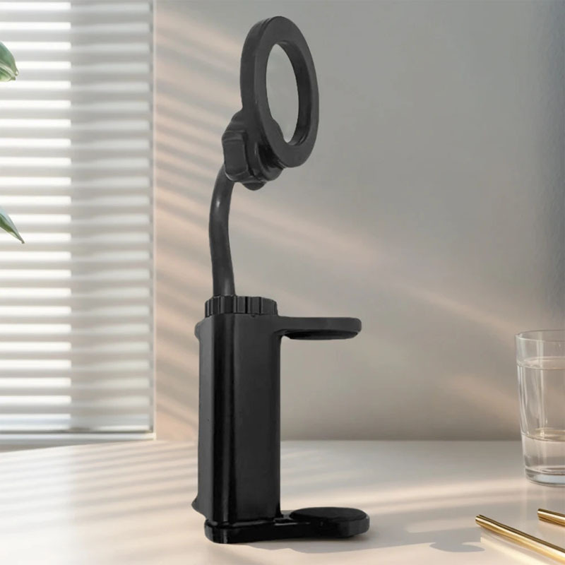 Rotating Phone Live Streaming Stand Guitar Headstock Clamp