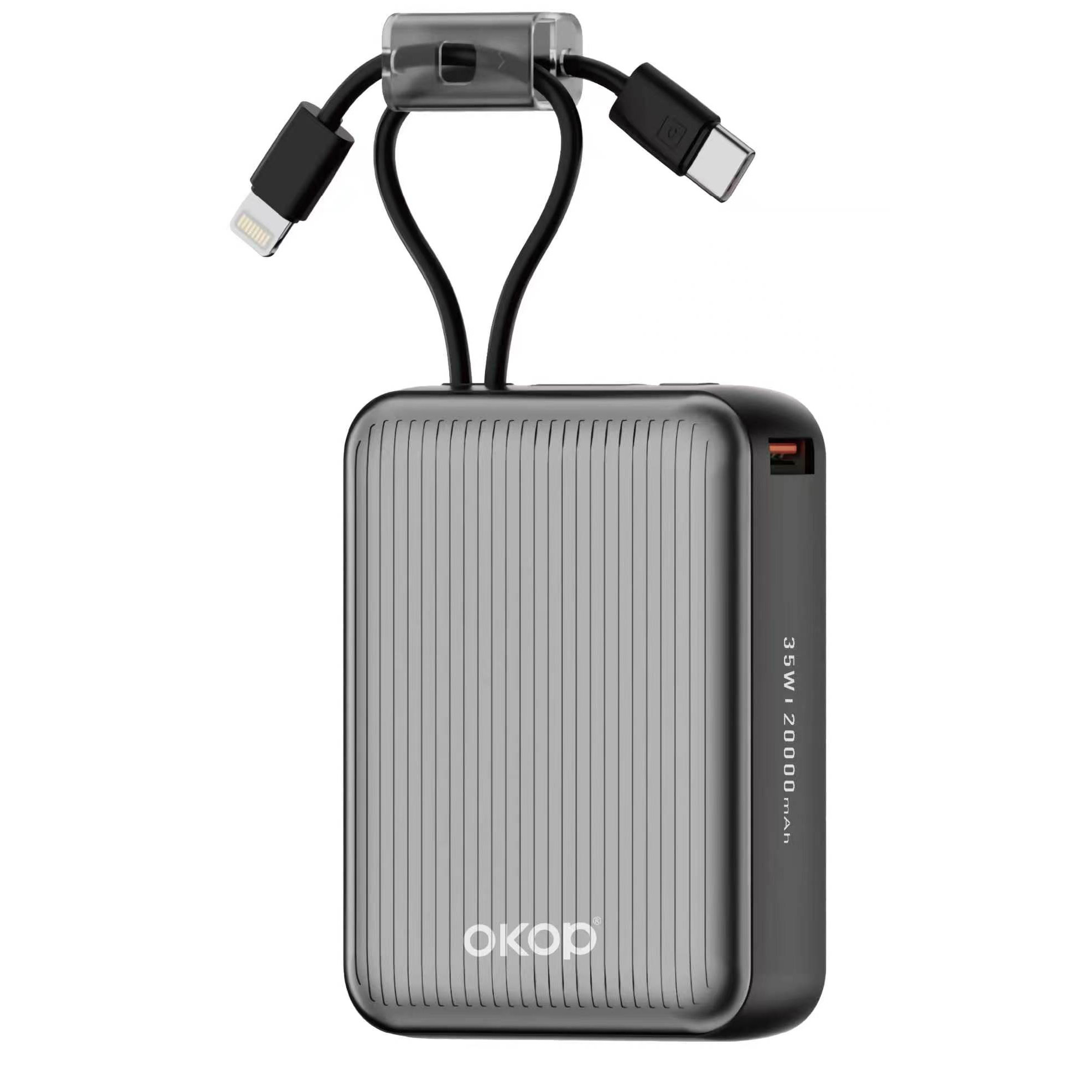 KP-724 20000mAh High-Capacity Power Bank With Digital Display Fast Charging 3C Certified…