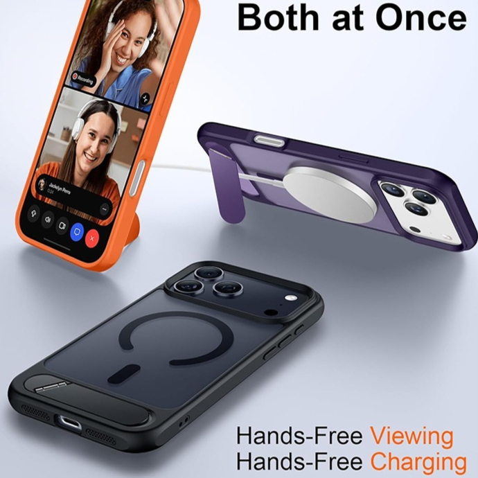 Skin-feel Magnetic Phone Case With A Single-line Stand