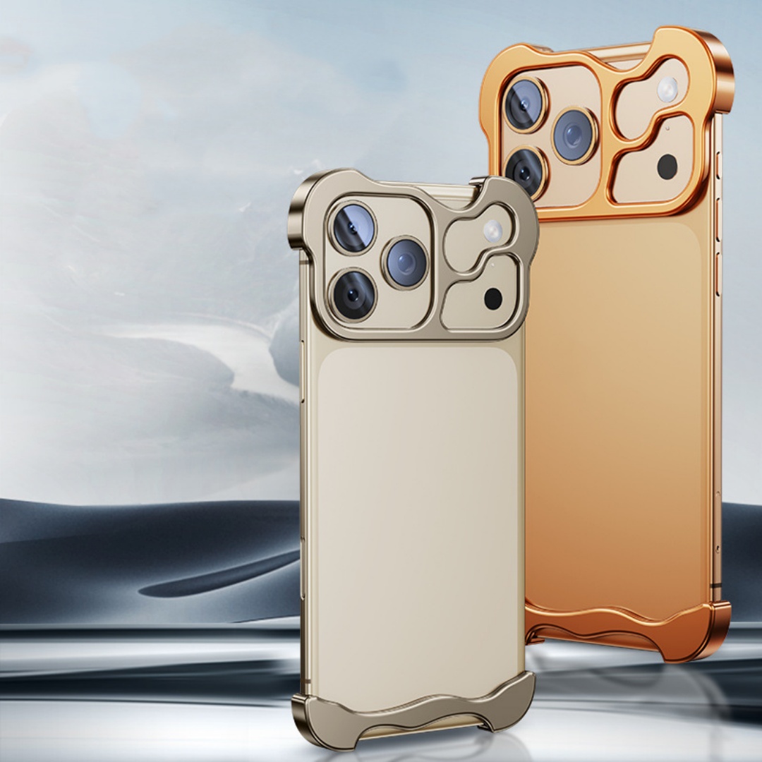 Special-shaped Metal Corner Pad Phone Case
