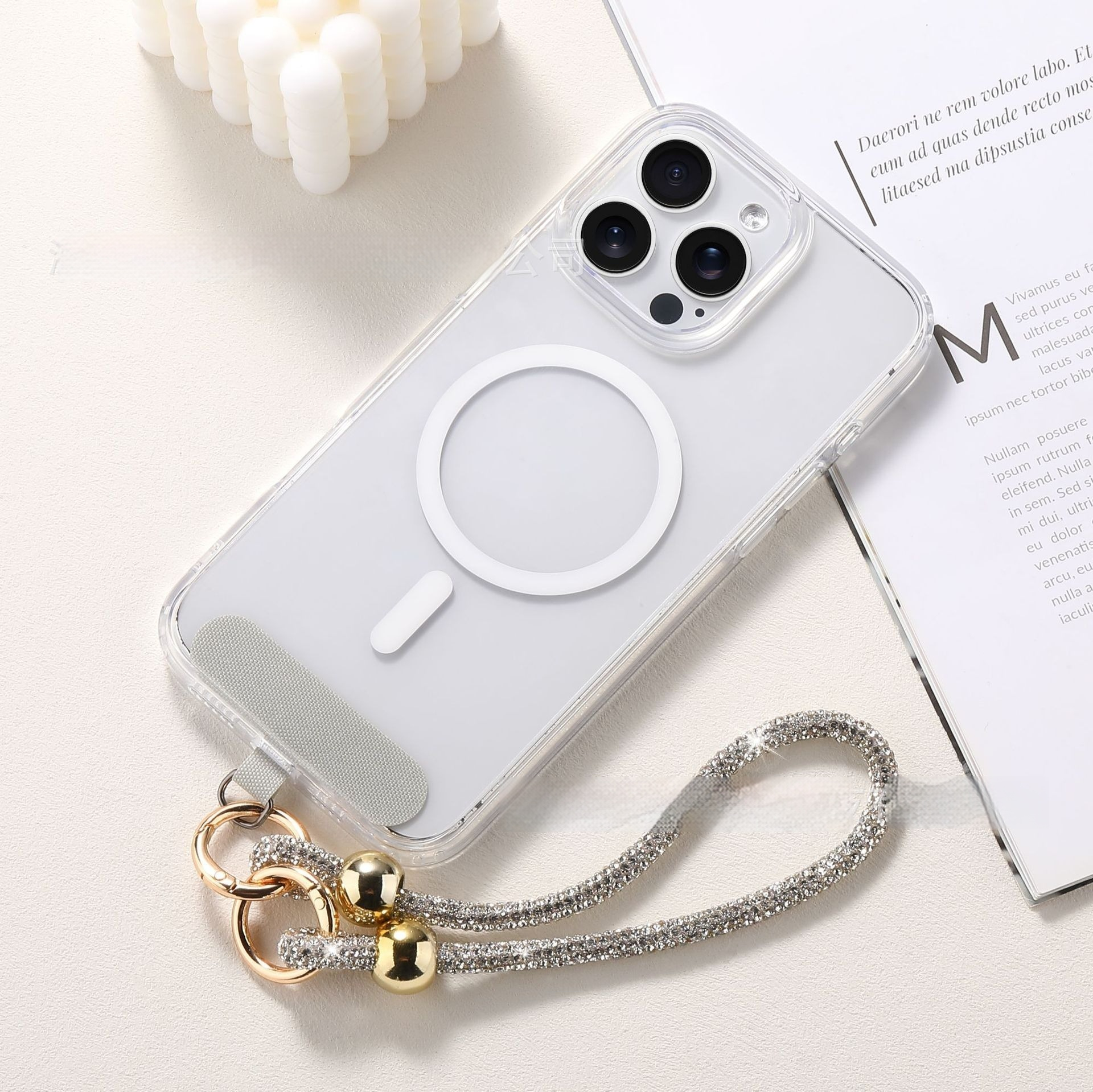 Luxury Rhinestone Mobile Phone Lanyard