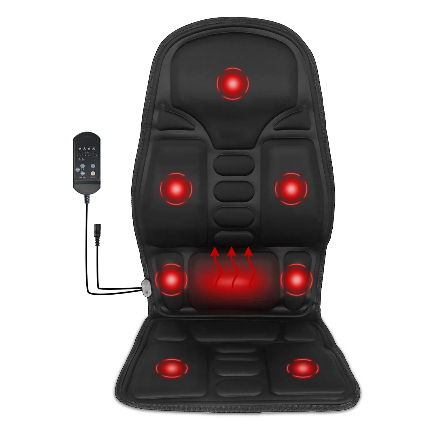 Back Massager Cushion Electric Massage Car Seat Cushion Chair Pad with Heating Function 8…
