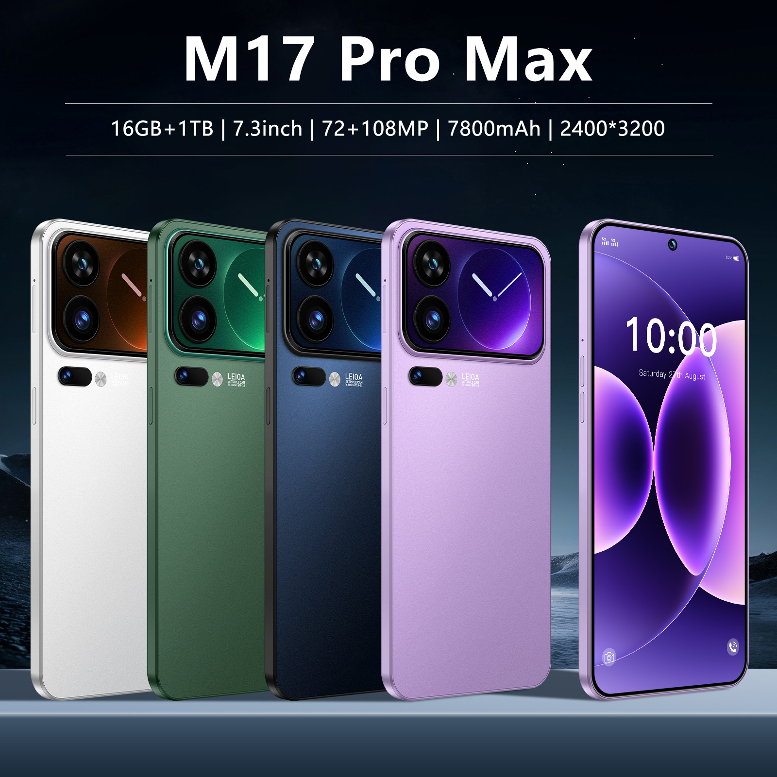 M17 Pro Max Phone With A Large Screen